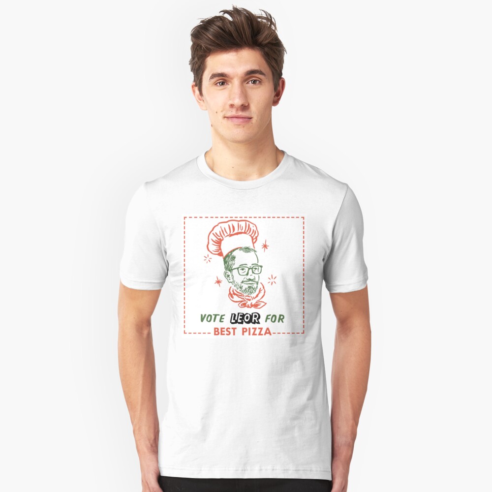 Vote Leor for Best Pizza, Best of Chicago 2019 Slim Fit T-Shirt