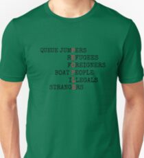 REFUGEES ARE PEOPLE Unisex T-Shirt