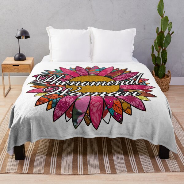 Item preview, Phenomenal Woman Retro Flower  designed and sold by artbyomega.