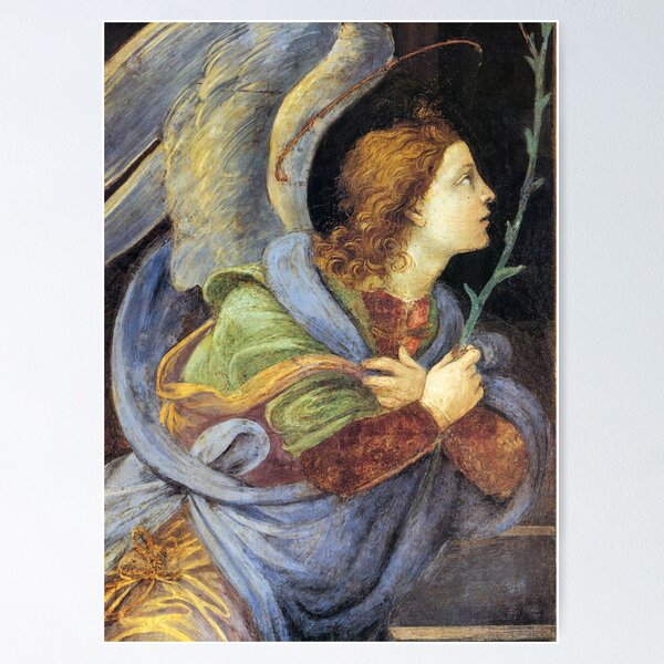 Item preview, Filippino Lippi - Archangel Gabriel - Circa 1490 - Fresco designed and sold by CrankyOldDude.
