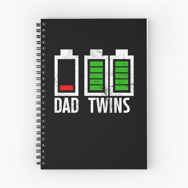 Item preview, Father of Twins T-Shirt - Empty Battery Paternity designed and sold by RAWWR.