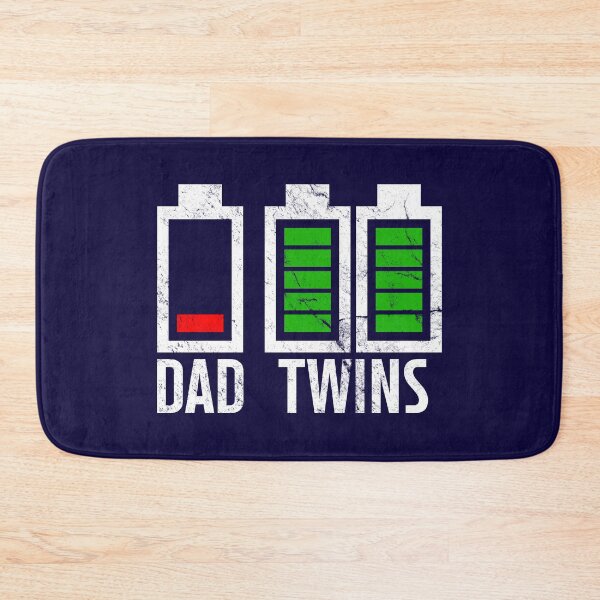 Item preview, Father of Twins T-Shirt - Empty Battery Paternity designed and sold by RAWWR.