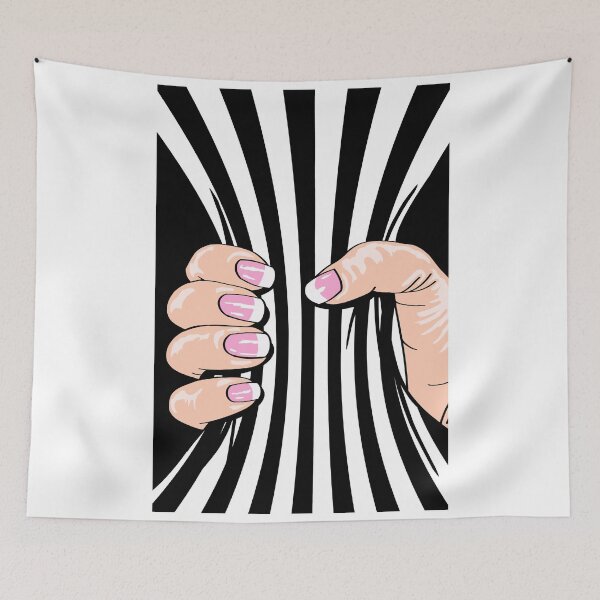 Item preview, Big Hand Squeezing Referee Style Stripes designed and sold by Garaga.
