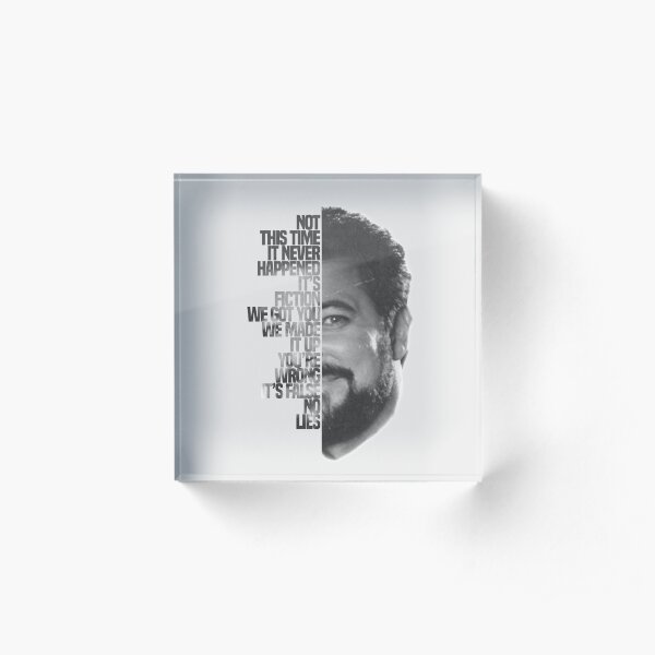 Jonathan Frakes Typography Acrylic Block