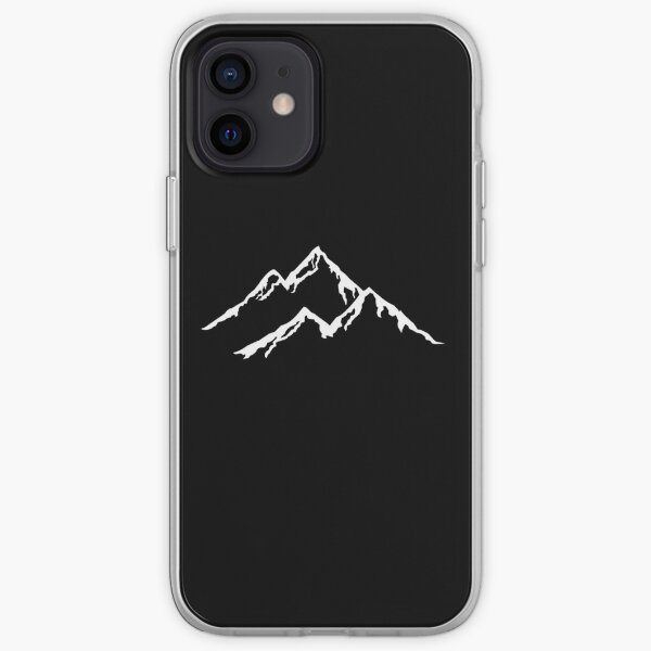 Ski Les Montagnes Montagne Ski Snowboard Snowboard Silhouette Coque souple iPhone