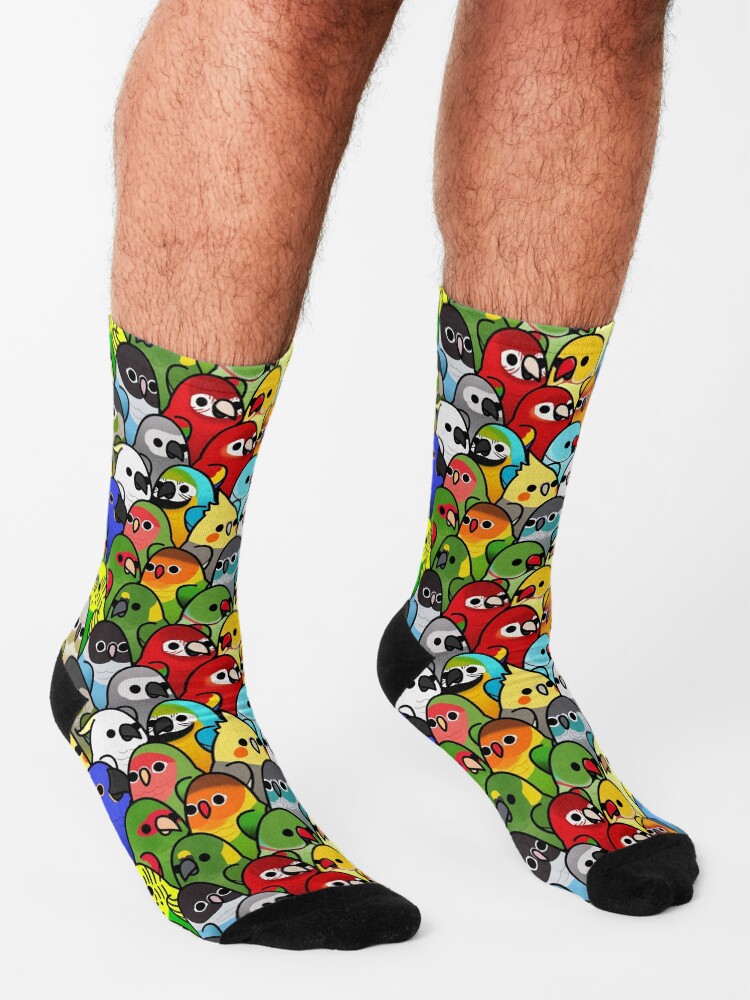 Alternate view of Too Many Birds! Bird Squad Classic Socks