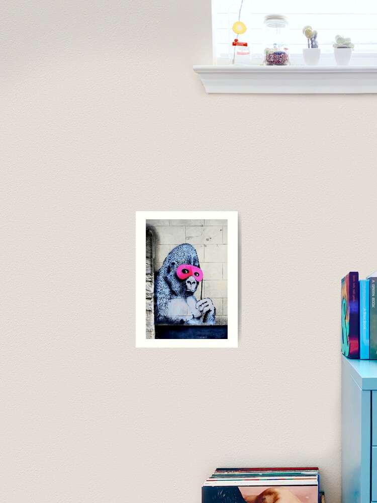 Pink Gorilla Mask Banksy