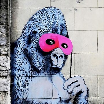 限定特殊マット額装品/バンクシー Gorilla in a Pink Mask 限定特殊マット額装品/バンクシー Gorilla in a Pink Mask