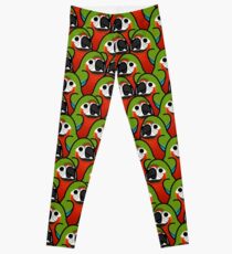 Too Many Birds! - Harlequin Macaw Leggings