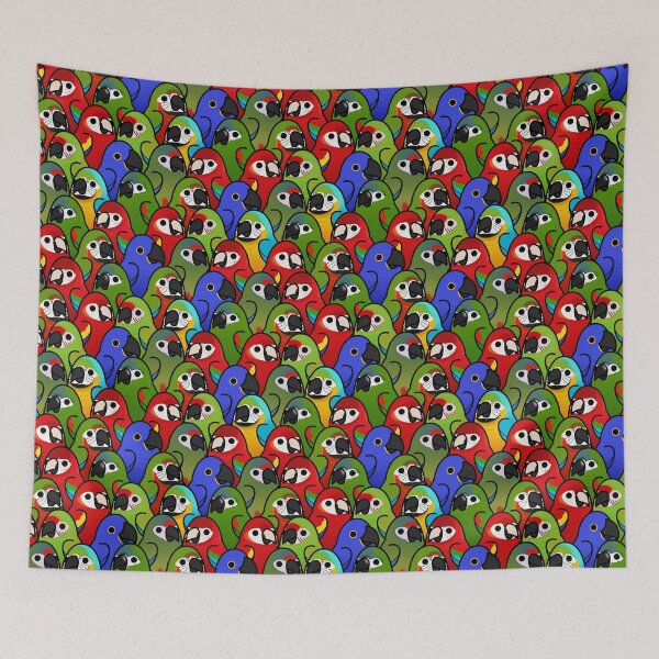 Item preview, Too Many Birds! - Macaw Squad designed and sold by MaddeMichael.