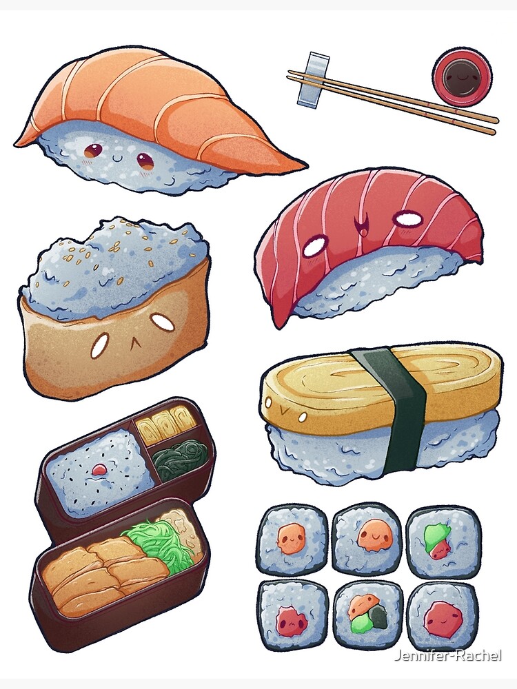 Sticker Sushi Set 