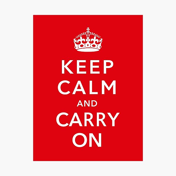 Item preview, Keep Calm And Carry On  designed and sold by warishellstore.