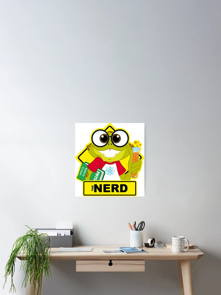 Aperçu 2 sur 3. Poster avec l'œuvre Crapaud Rage! LE GEEK créée et vendue par Dion Summergreene.