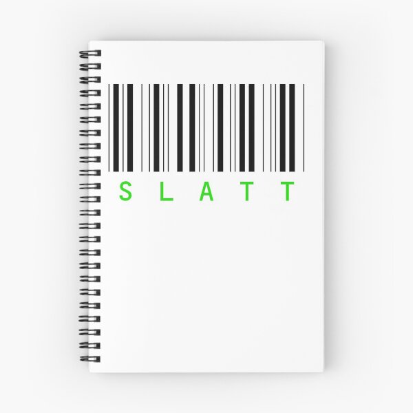 Item preview, SLATT Barcode Black Text designed and sold by FabloFreshcoBar.