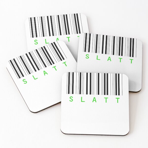 Item preview, SLATT Barcode Black Text designed and sold by FabloFreshcoBar.
