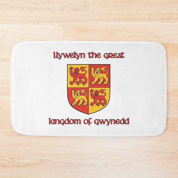 Artikelvorschau, Wappen von Llywelyn dem Großen [Name, Königreich Gwynedd + Wappenschild] entworfen und verkauft von jorellaf.