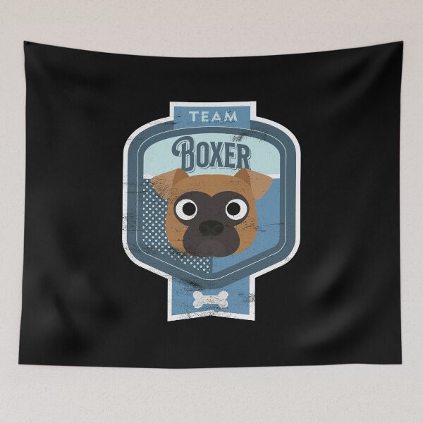 Item preview, Team Boxer - Distressed Boxer Dog Beer Label Design designed and sold by DoggyStyles.