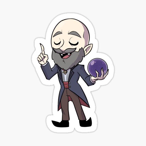 Nostradamus the vampire sticker 1 Sticker