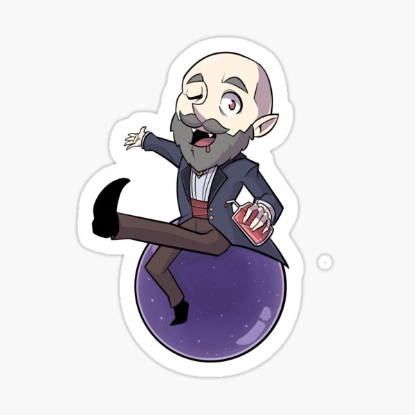 Nostradamus the vampire sticker 2 Sticker