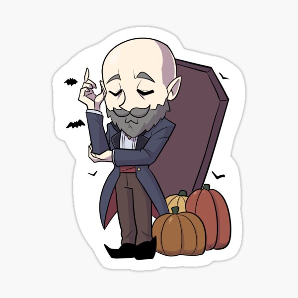 Nostradamus the vampire sticker 3 Sticker