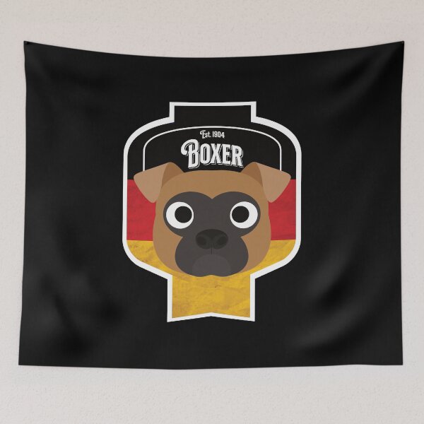 Item preview, Boxer Dog - Distressed German Boxer Beer Label Design designed and sold by DoggyStyles.
