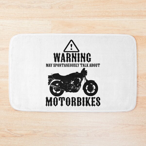 Item preview, WARNING, May Talk About Motorbikes designed and sold by ianearthcore.