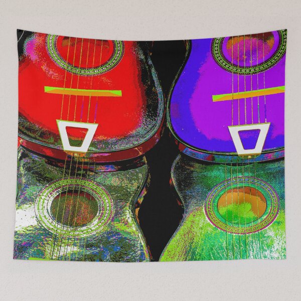 Item preview, Four Guitars in Old Mesilla, N.M. designed and sold by William E Lopez.