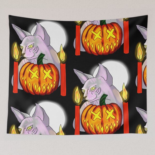 Item preview, Halloween Pumpkin  Cat designed and sold by kristiART.