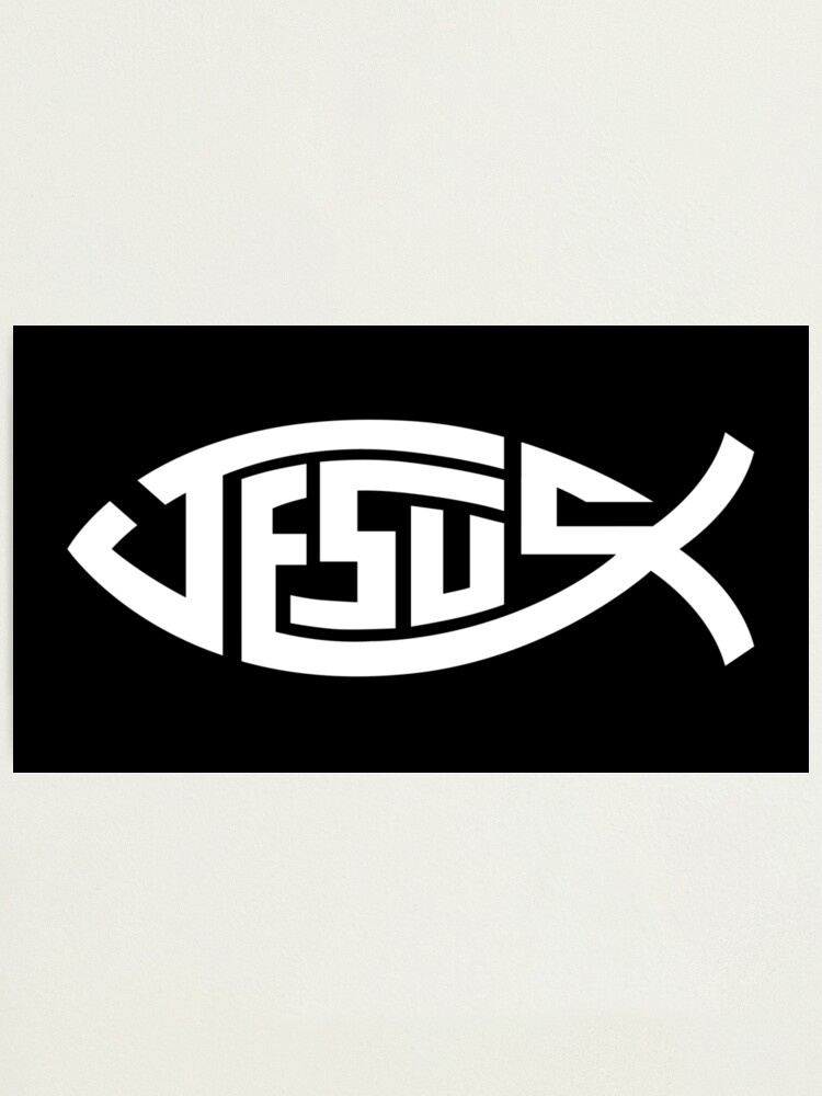 Jesus Fisch Ichthys Symbol Fotodruck