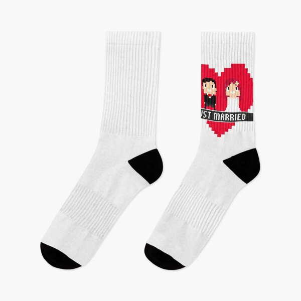 Artikelvorschau, 8-Bit Pixel Frisch Verheiratet Hochzeit Gamer Liebe entworfen und verkauft von RAWWR.