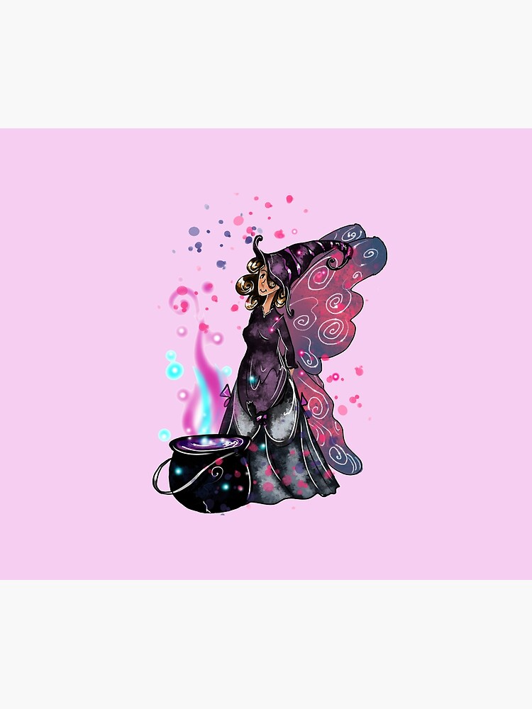 Thumbnail 5 of 5, Shower Curtain, Fairy Chef Gardenia™ designed and sold by TeelieTurner.