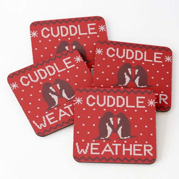 Item preview, Cuddle Weather Penguins Cuddling Ugly Sweater designed and sold by sarahrinouye.