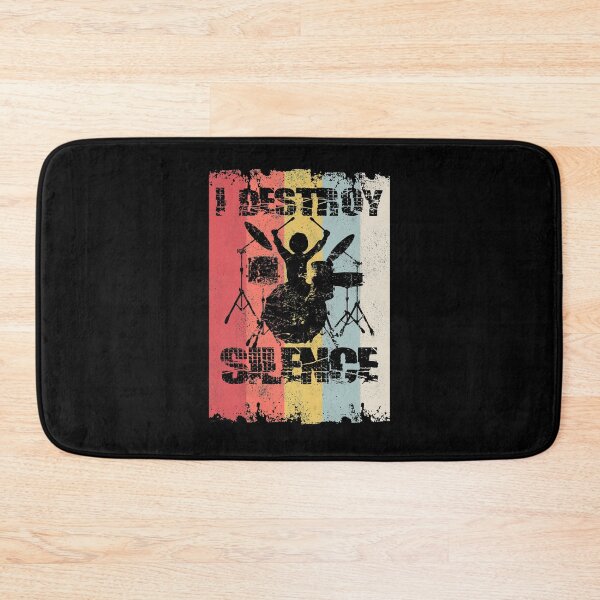 Item preview, Destroy Silence - Drummer Retro Vintage Design designed and sold by RAWWR.