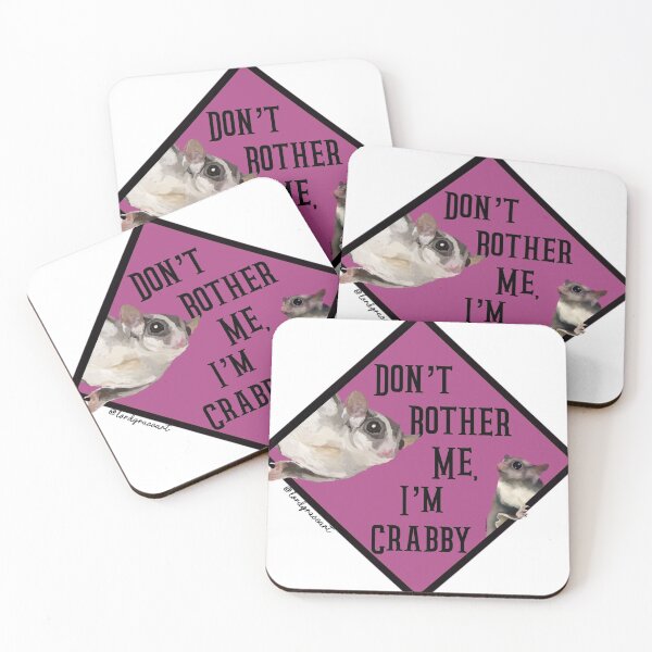 Item preview, Don’t Bother Me I’m Crabby- Pink designed and sold by LordGraceArt.