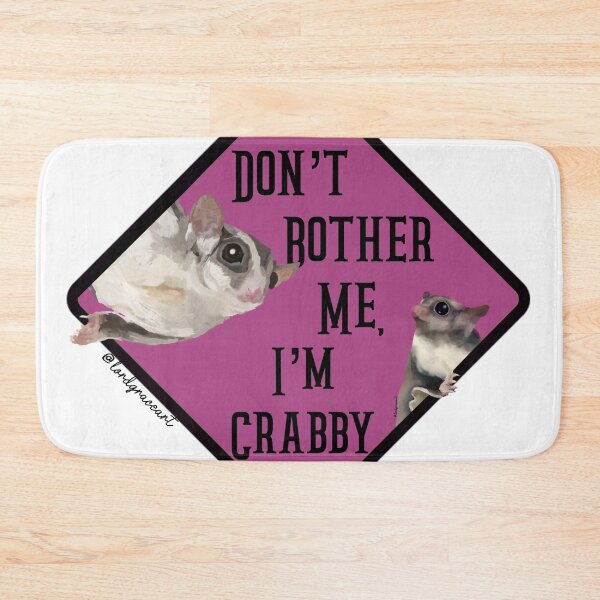 Item preview, Don’t Bother Me I’m Crabby- Pink designed and sold by LordGraceArt.