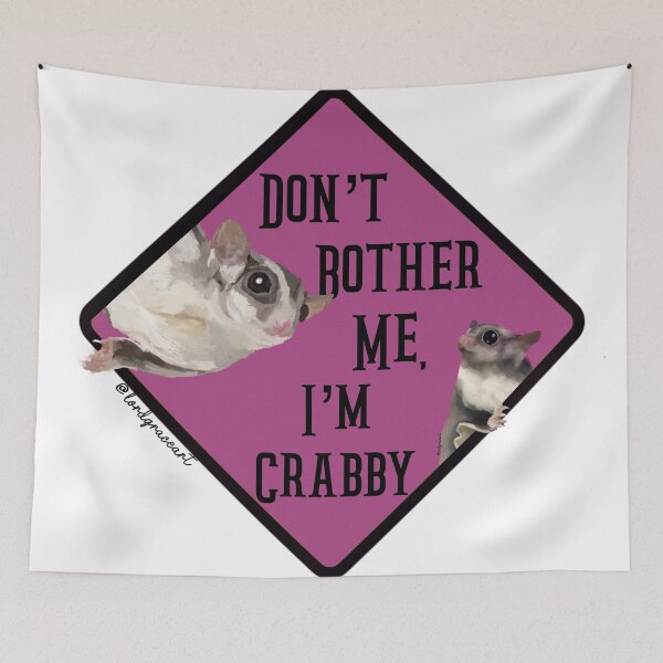 Item preview, Don’t Bother Me I’m Crabby- Pink designed and sold by LordGraceArt.
