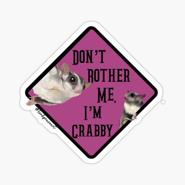 Item preview, Don’t Bother Me I’m Crabby- Pink designed and sold by LordGraceArt.