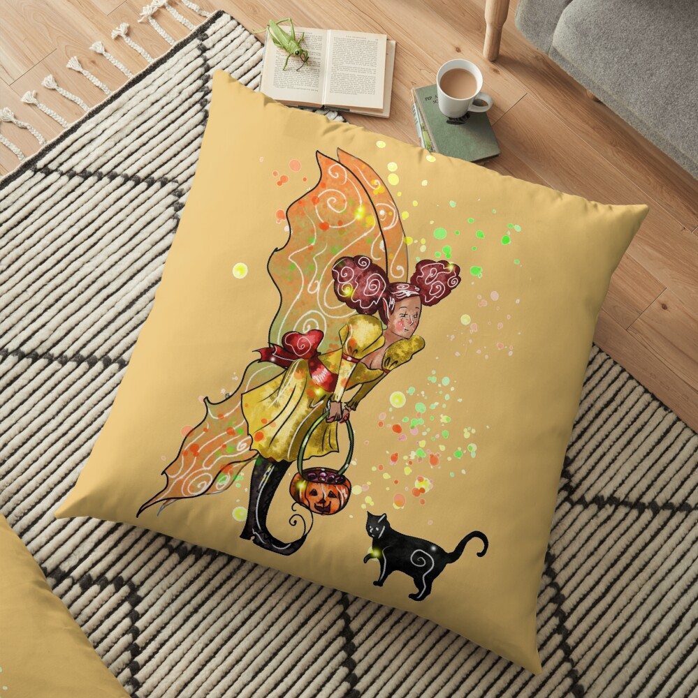 Fairy Trixie-Love The Trick or Treat Fairy™ Floor Pillow