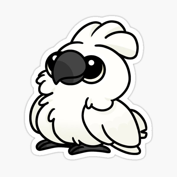 Item preview, Umbrella Cockatoo (Googly-eyed) designed and sold by blirbos.