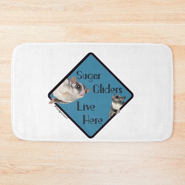 Item preview, Sugar Gliders Live Here- Sky Blue designed and sold by LordGraceArt.
