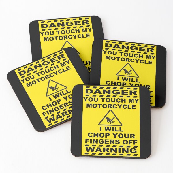 Item preview, Warning- You touch my bike, i chop your fingers off designed and sold by ianearthcore.