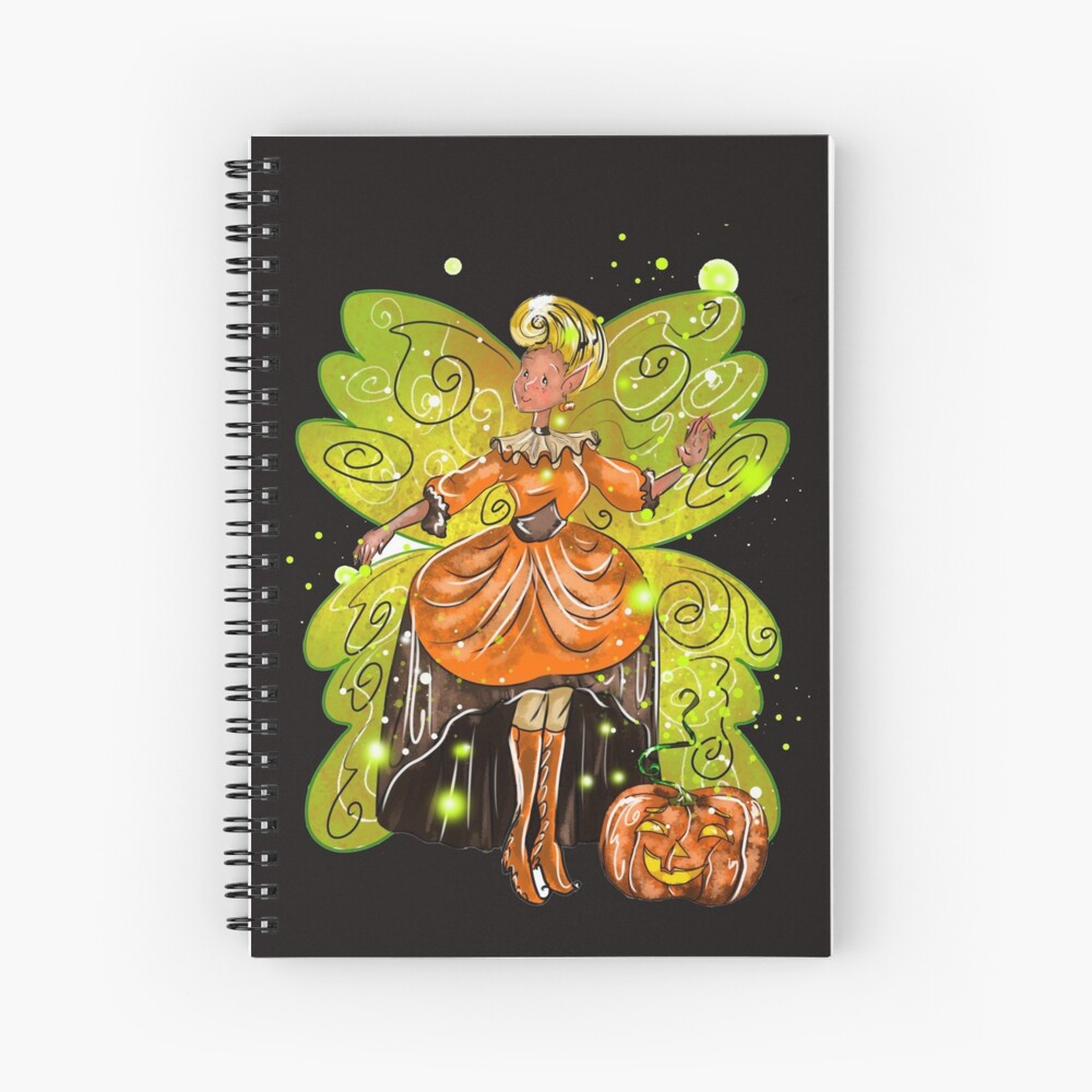 Hallie's Fairy Halloween Holiday Store™ Spiral Notebook