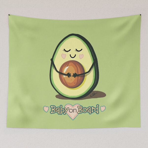 Item preview, Baby on Board Avocado Mama designed and sold by ElephantShoe.
