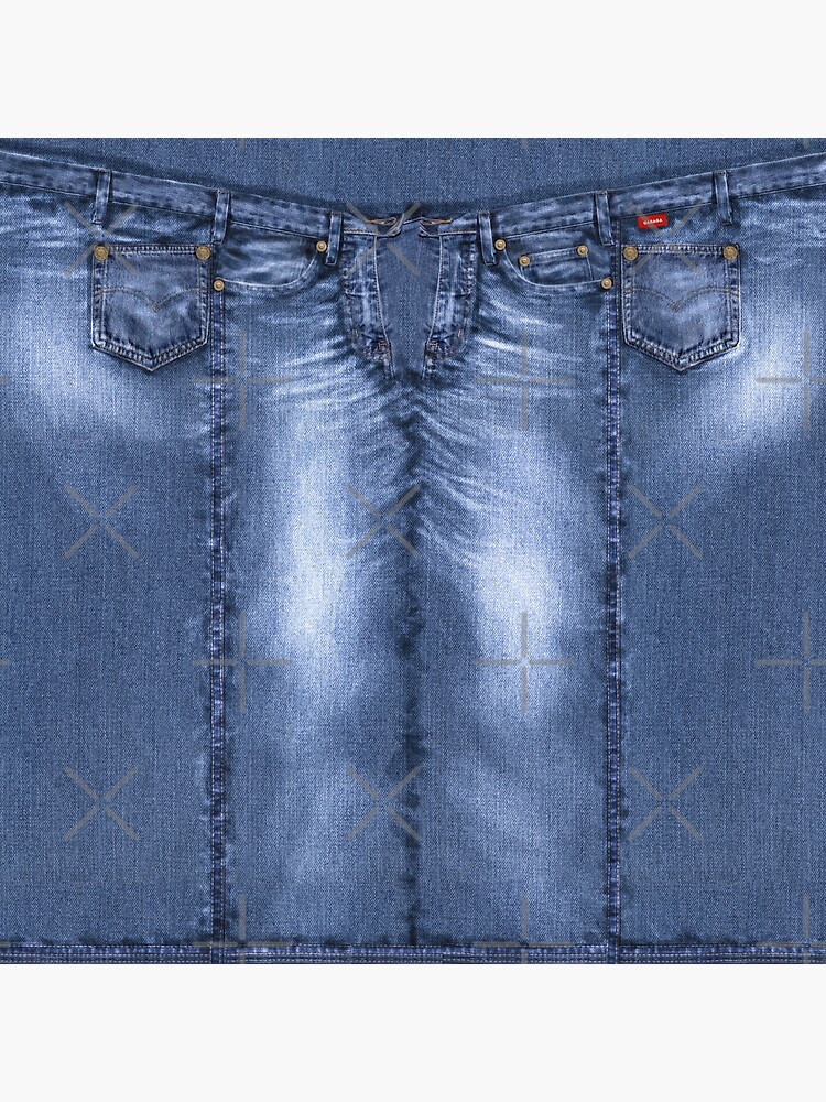 Acid Wash Style Blue Jeans Art Board Print