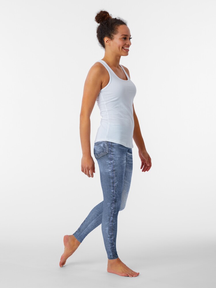 Disover Acid Wash Style Blue Jeans | Leggings