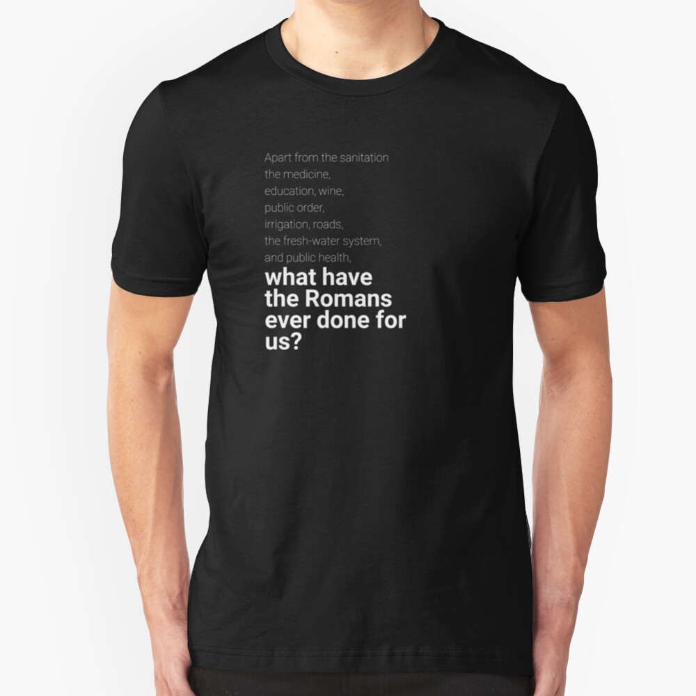 What have the romans ever done for us? Slim Fit T-Shirt