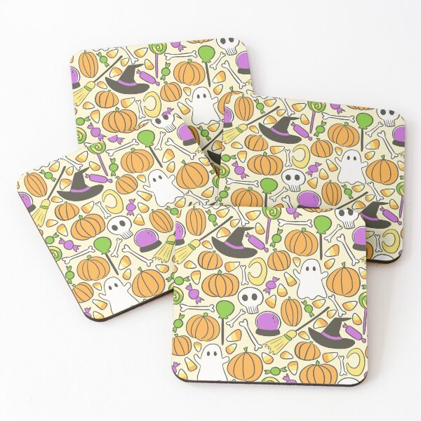 Item preview, Cute Halloween Doodle Pattern designed and sold by emiliemakani.