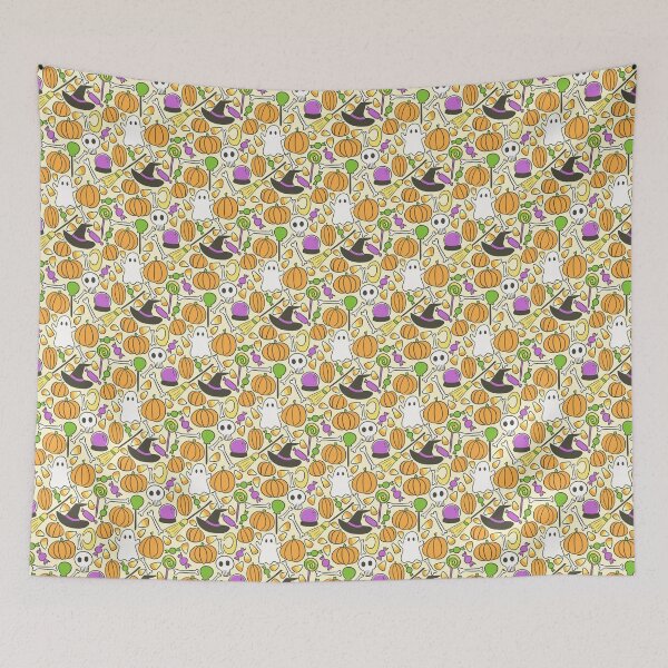 Item preview, Cute Halloween Doodle Pattern designed and sold by emiliemakani.