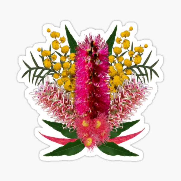 Australian Flower Bouquet Sticker