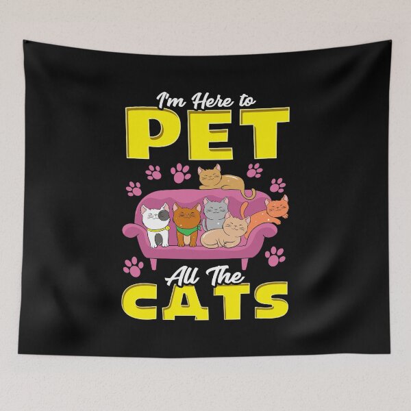 Item preview, Cute I'm Here To Pet All The Cats Kitten Owners designed and sold by perfectpresents.
